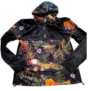 Floral pullover windbreaker jacket 🔥